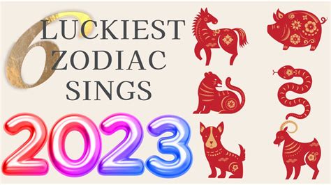 It is followed by the ox, tiger, rabbit, dragon, snake, horse, goat, monkey, rooster, dog, and pig. . 5 luckiest zodiac sign in 2023